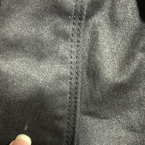 29.25” Waist, Tag Size 4 Rerock For Express Black Coated Jean Legging EUC - Picture 8 of 8